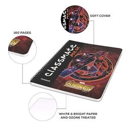 Classmate Pulse Unruled 160pgs Spiral Note Book 24 x 18cm